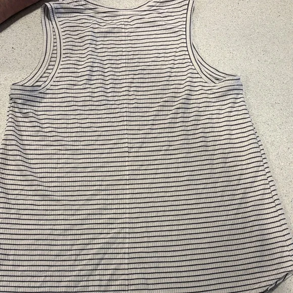 Merona Black and White Striped Tank Top - Picture 3 of 3